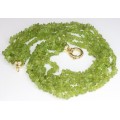 opulent colier "multi strand" PERIDOT. atelier Sito. Italia